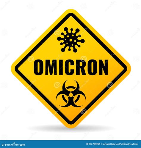 Nueva Variante Del Signo Del Virus Omicron Ilustraci N Del Vector