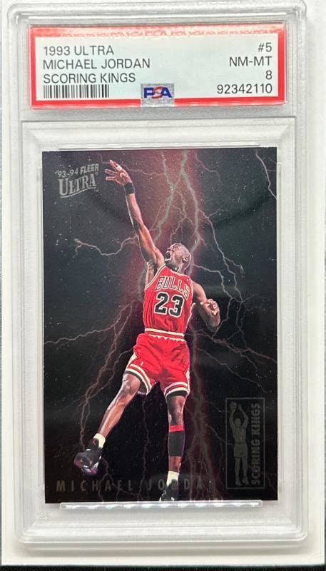 1993 94 Fleer Ultra Michael Jordan Scoring Kings 5 PSA 8 NM MT Chicago