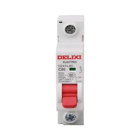 Delixi Hot Sale Dz47s 80 1p C80 4 5ka MCB Miniature Circuit Breaker