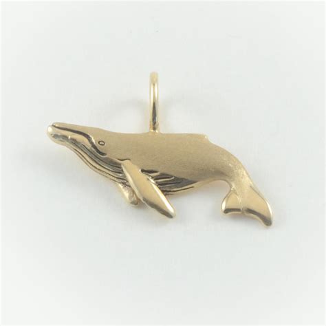 Humpback Whale Pendant 18k Gold Barclay Hill Designs