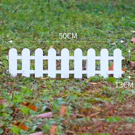 ESTINK Bordure De Jardin Blanche En PVC Pour Plantations Et