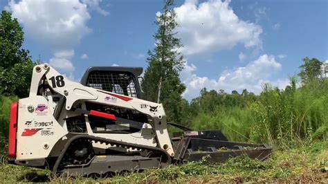 Brush Hogging 15 Acres With Bobcat T590 Youtube