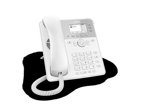 Snom D717 6 Line Desktop SIP Phone In White No PSU Included Wide