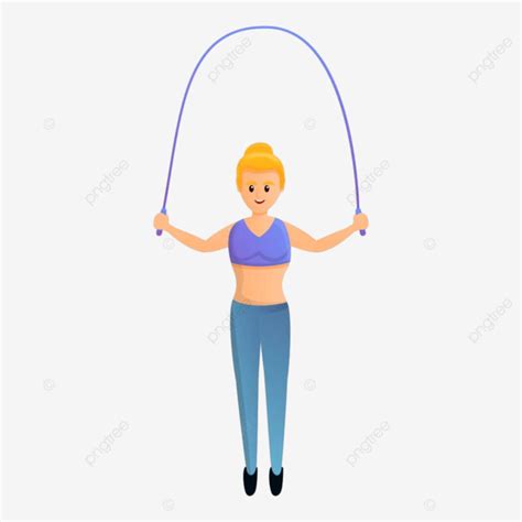 Jump Roping Clipart Transparent Background Girl Jump Rope Icon Icon