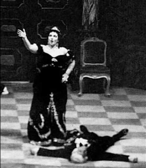 Maria Callas y Piero Campolonghi en Tosca México 1952 Maria callas