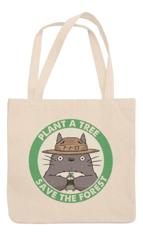 Bolsa Ecobag Studio Ghibli Totoro 100 Algodão 45x45cm MercadoLivre