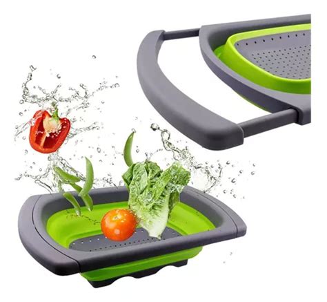 Colador Escurridor Plegable Expandible Verduras Frutas Mercadolibre