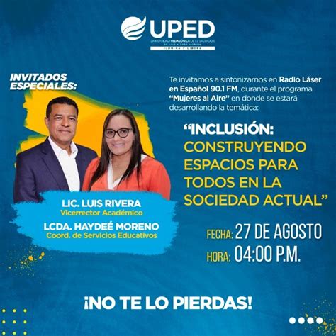 Programa Mujeres Al Aire Desde La Uped Con El Tema Inclusi N