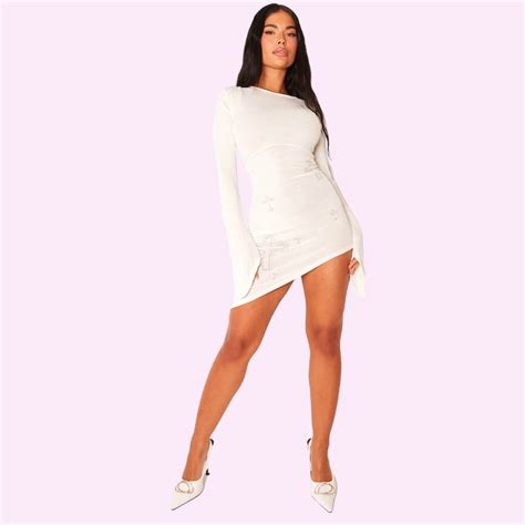 Rhinestone Cross Mini Dress Beach Babe Bikini
