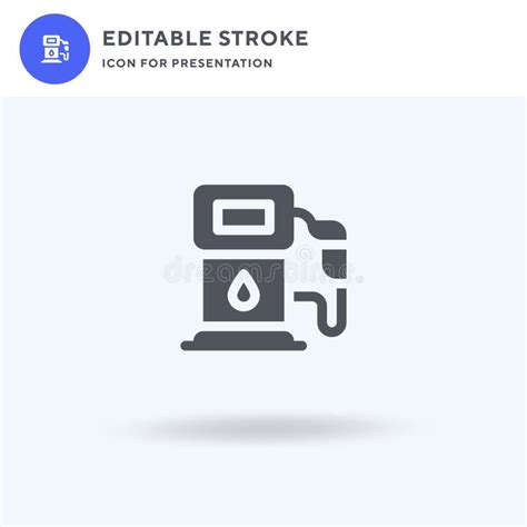 Gas Pump Icon Vector Filled Flat Sign Solid Pictogram Isolated On