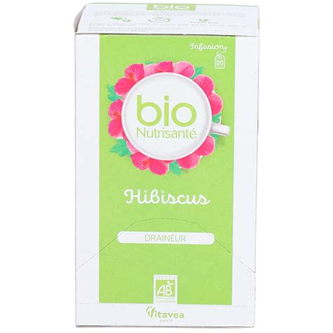 Bio Nutrisant Hibiscus Draineur Infusion Pc S Redcare Pharmacie