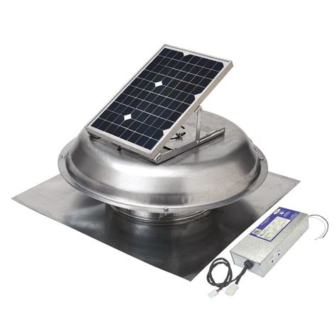 Master Flow 500 900 Cfm Dual Powered Roof Mount Exhaust Fan Solar Electric Hybrid Prhybrid