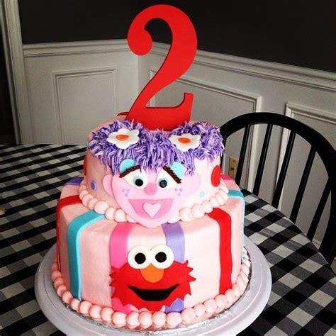 Cherryontopbakery S Photo On Instagram Elmo And Abby Cadabby Cake