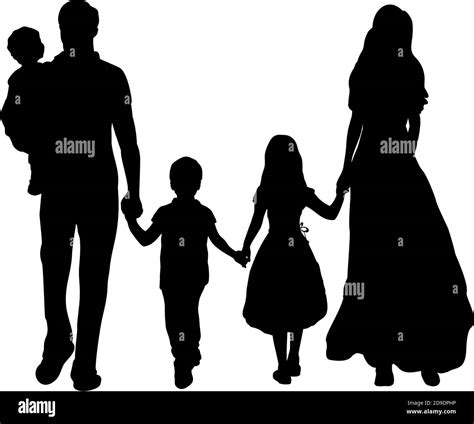 Familia Con Tres Hijos Im Genes Vectoriales De Stock Alamy