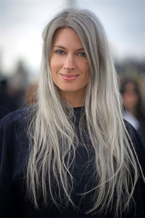 Why Are Todays Women Going Grey At 25 Natural Gray Hair Long Gray