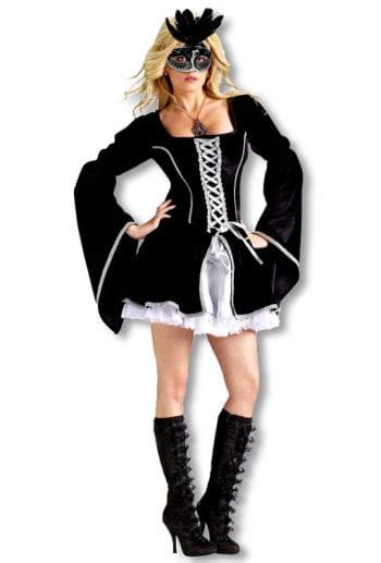 Midnight Masquerade Costume L Black Swan Sexy Musketeer Sexy Costumes Horror