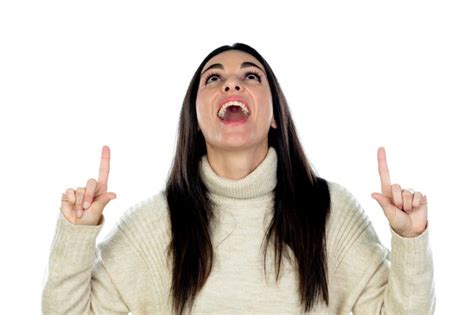 Premium Photo Attractive Brunette Woman