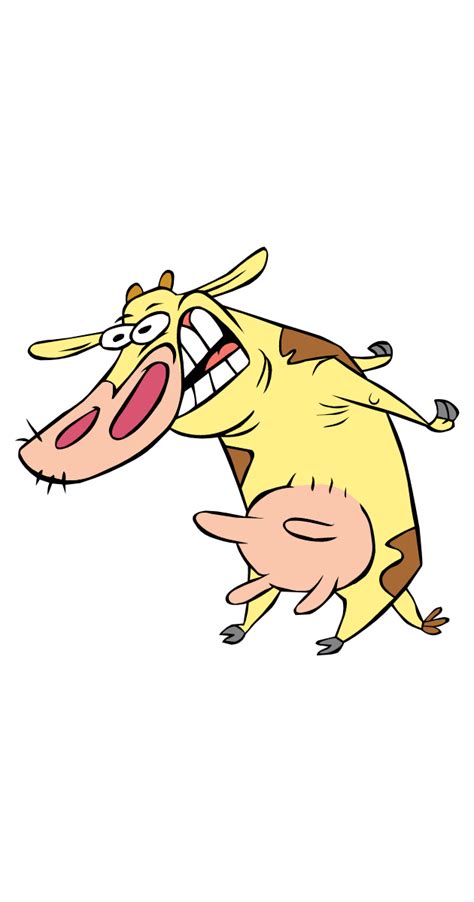 Cow And Chicken Angry Cow Sticker Cartoon Drawings Sketches Cartoon