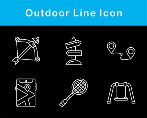Outdoor Vector Icon Set 20651219 Vector Art At Vecteezy