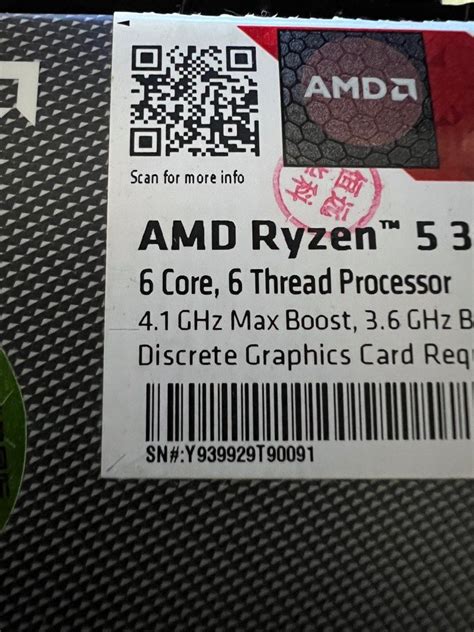 AMD Ryzen 5 3500x processor CPU, Computers & Tech, Parts & Accessories ...