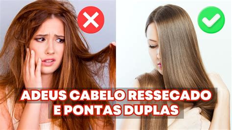 Como Acabar As Pontas Duplas E O Cabelo Ressecado Youtube