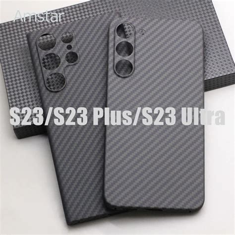 Amstar Real Carbon Fiber Lens Protective Case For Samsung Galaxy S