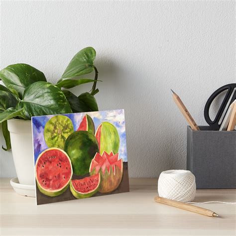 Viva La Vida Watermelons By Frida Kahlo Art Board Print By