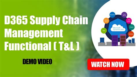 Dynamics 365 Supply Chain Management Demo Exploring Tandl Functionality By Visualpath Youtube