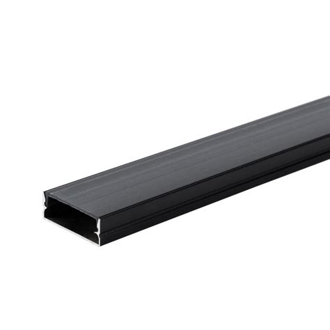 Profil Aluminiu Banda LED Corp Negru Dispersor Negru L 2m 30x10mm