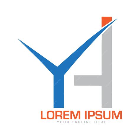 Premium Vector | Yh logo design creative and professional logo design