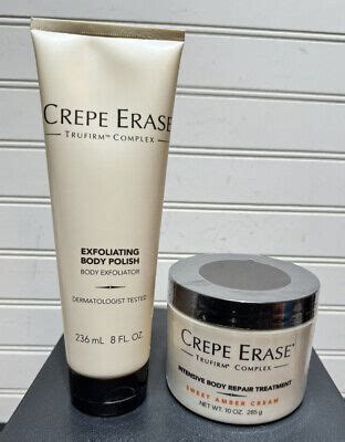 New Crepe Erase Intensive Body Repair Treatment Sweet Amber Cream Oz