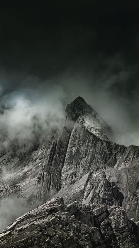 Wallpaper Fog Mountains Rocks 5120x2880 Uhd 5k Picture Image