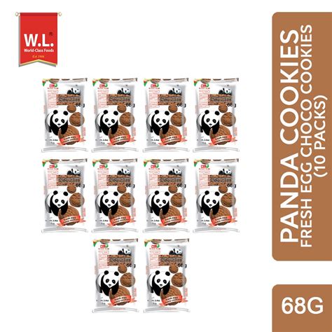 Wl Foods Panda Cookies 68g X 10s Shopee Philippines