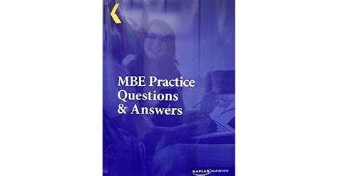 2016 Kaplan PMBR Bar Review MBE Practice Questions And Answers