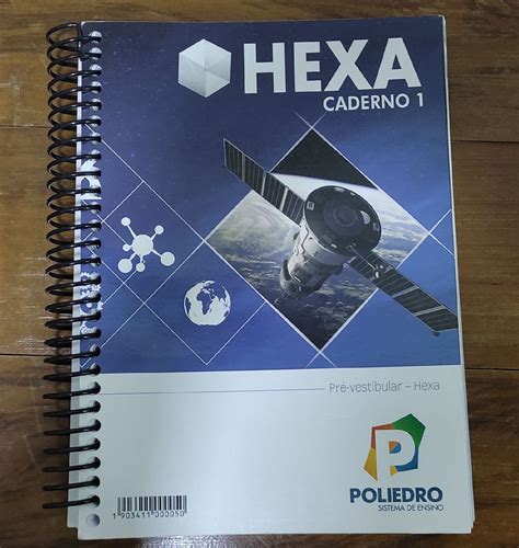 Livro Hexa Caderno 1 Pré Vestibular Poliedro Sistema de Ensino