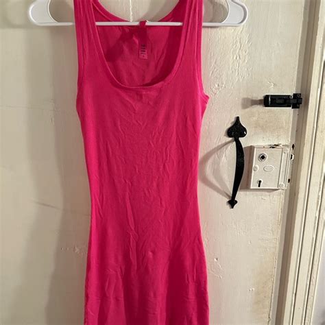 Skims Dresses Rare Skims Hot Pink Mini Dress Poshmark