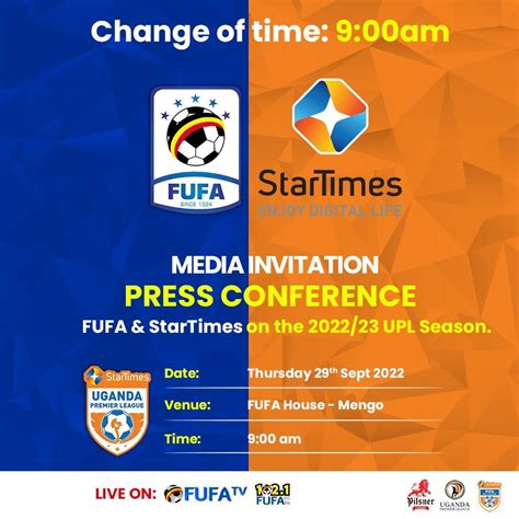 Startimes Uganda Premier League On Twitter Rt Officialfufa Press