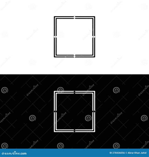 Rectangle Vector Logo Illustration Stock Illustration - Illustration of typography, graphic ...