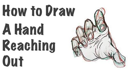 How to Draw a Hand Reaching Out - hand drawing tutorial - YouTube