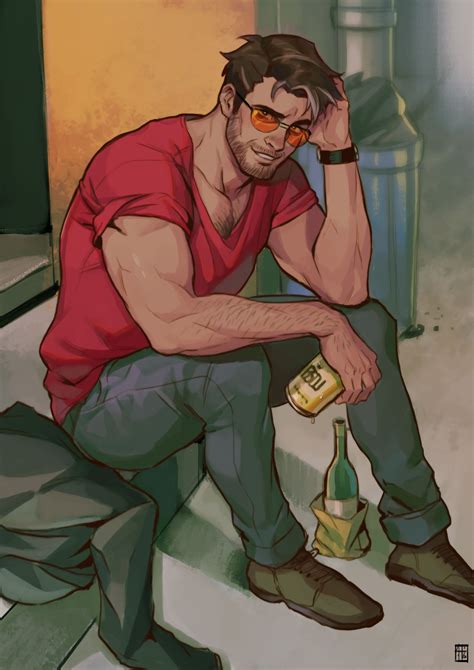 Robert Small Dream Daddy A Dad Dating Simulator Drawn By Absolum Art