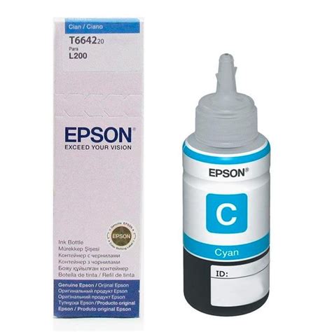 Refil De Tinta Epson Original Ciano Ml T Al Madeiramadeira