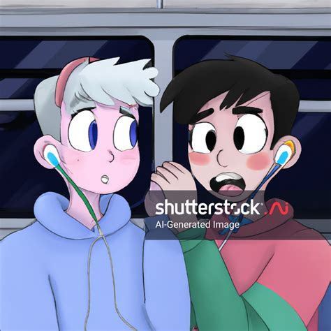 Disney Pixar Inspired Gay Teen Couple AI Generated Image Shutterstock