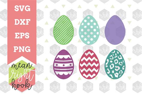 Easter Egg Bundle Easter Design Svg Eps Dxf Png Vector Files For