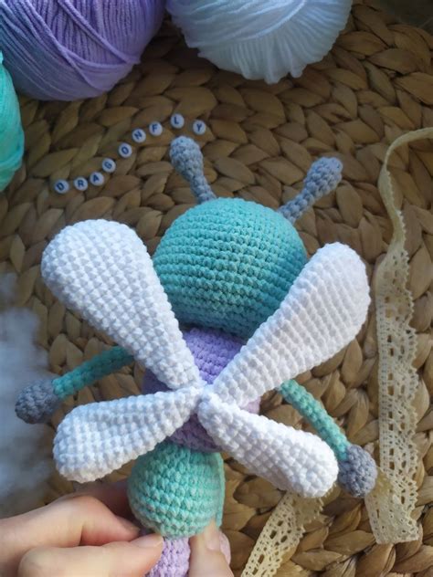 Dragonfly Crochet Pattern Amigurumi Dragonfly Pattern Handmade Toy