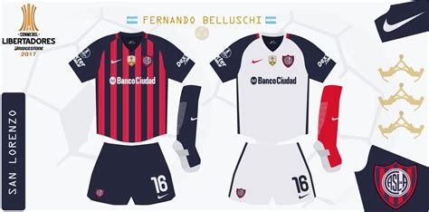 Design Futbol Kits San Lorenzo 2017 Libertadores