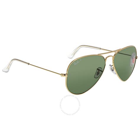 Ray Ban Aviator Classic Polarized Green Classic G 15 Unisex Sunglasses