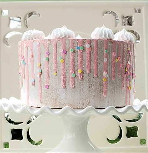 Fake Naked Cake Pink Drip Frosting Photo Props Event Etsy
