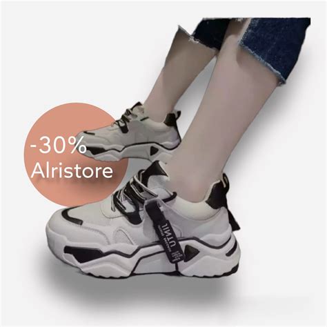 Sepatu Sneakers Wanita Jintu Korea Lazada Indonesia