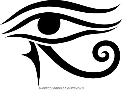 Stencil Av Eye Of Horus Papperspyssel