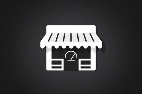 Premium Photo Shop Icon Simple Vector Modern